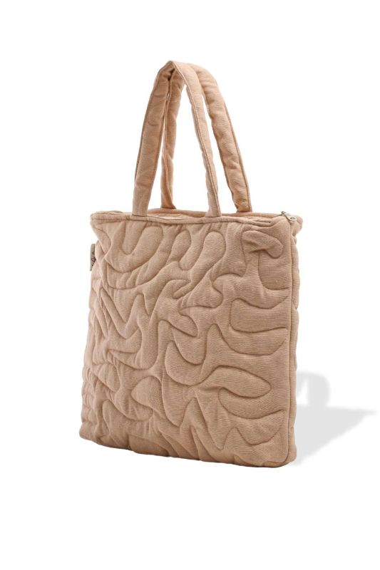 Zippered Shoulder Bag,CK-16 Beige - 7