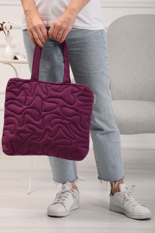 Zippered Shoulder Bag,CK-16 Purple - 2