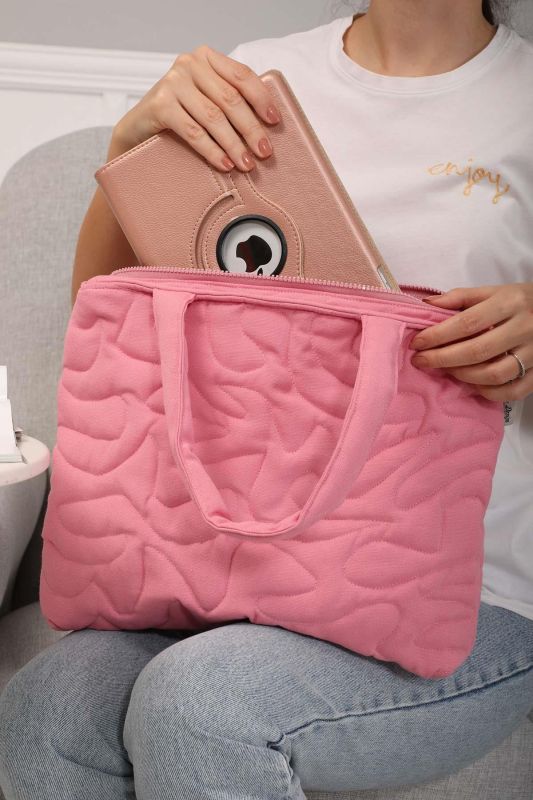 Fermuarlı Omuz Çantası,CK-16 Pembe - 2
