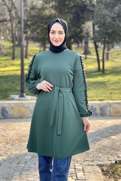 Moda Çizgi - Moda Çizgi Desenli Tunik