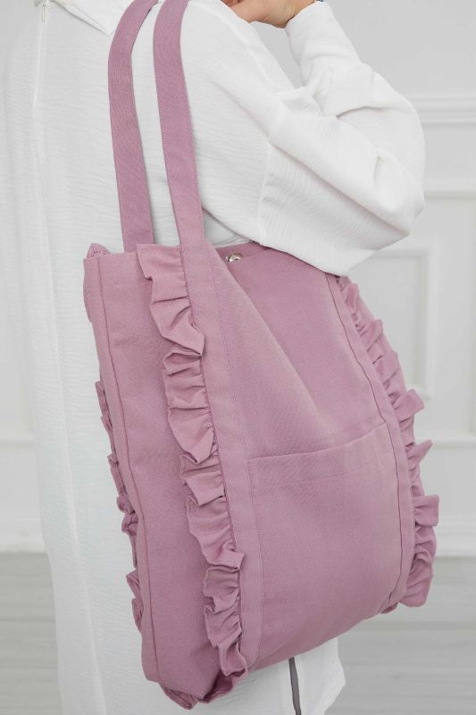 Frilly Daily Bag, C-38 Light Dusty Rose - 1