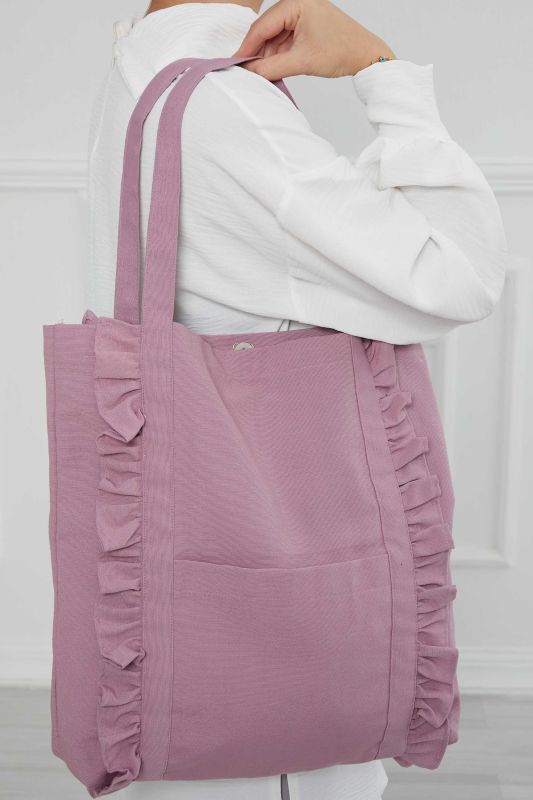 Frilly Daily Bag, C-38 Light Dusty Rose - 2