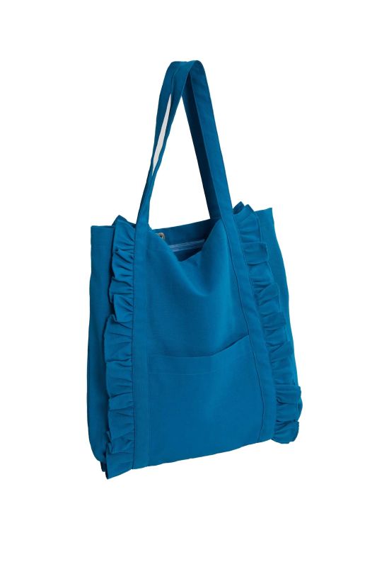 Frilly Daily Bag, C-38 Petrol Green - 7
