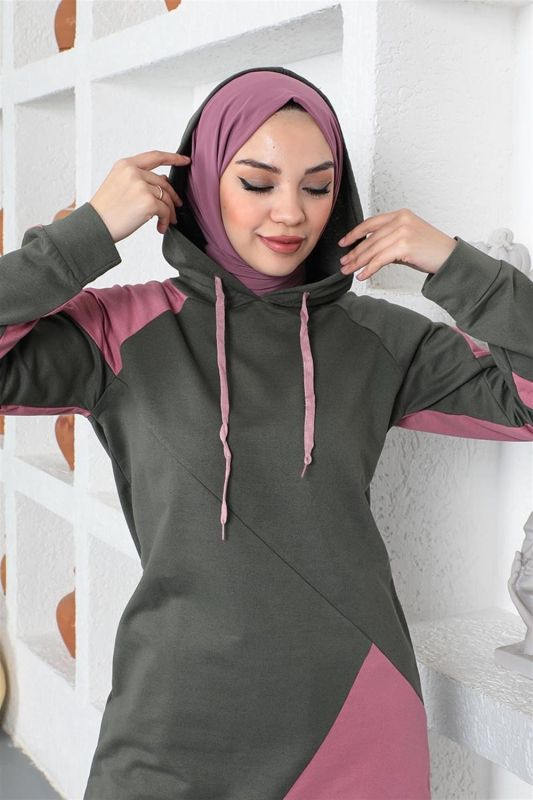 Garnili Eşofman Takımı HAKİ - 2