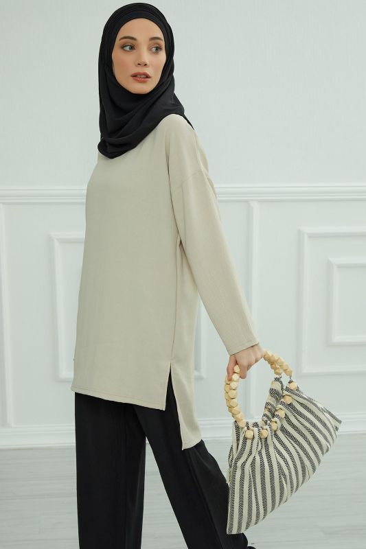 Ring Detailed Bag,CK-33 Striped Pattern - 4