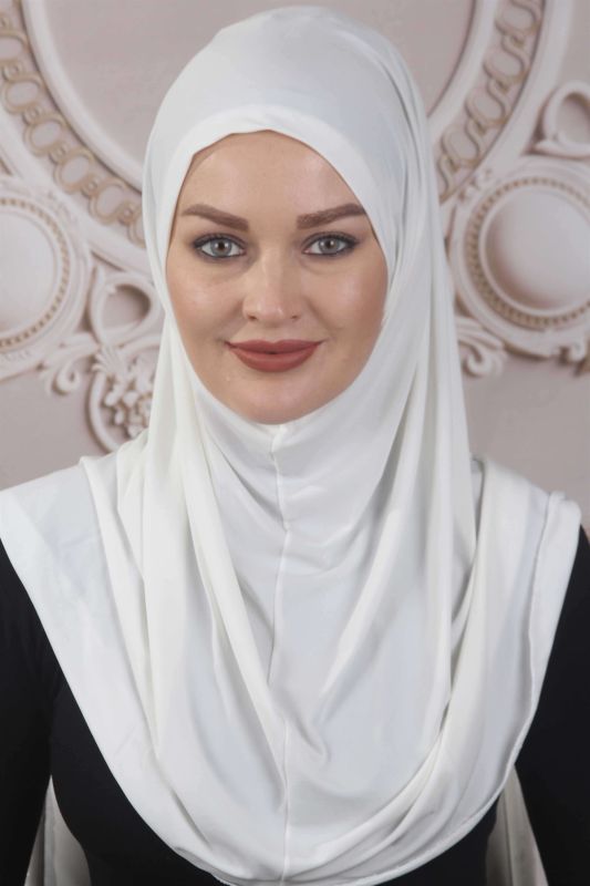 Hazır Şal Ninja Tasarım Beyaz - 1