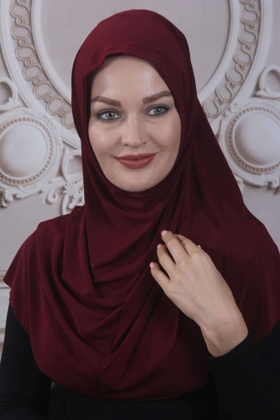 Hazır Şal Ninja Tasarım Bordo - 2