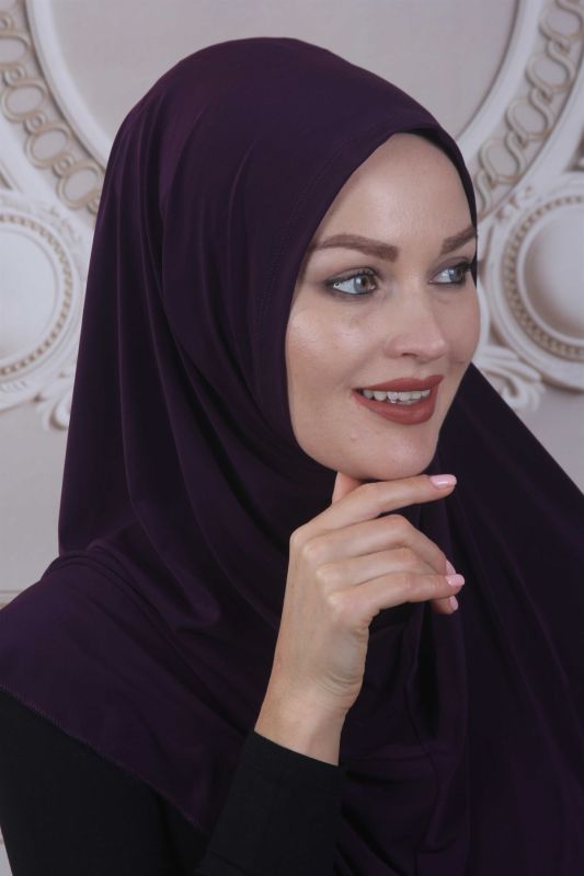 Hazır Şal Ninja Tasarım Mürdüm - 1