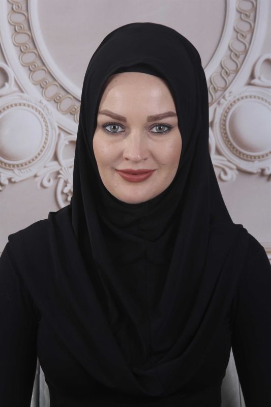 Hazır Şal Ninja Tasarım Siyah - 1