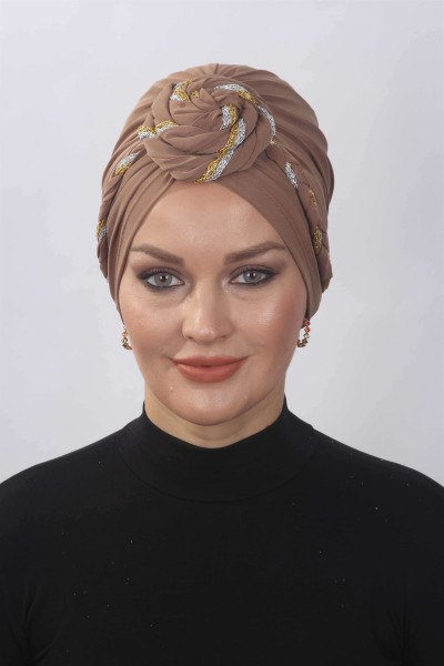 Ready Glitter Wrap Braided Caramel - 2