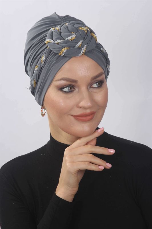 Ready Glitter Wrap Braided Gray - 2
