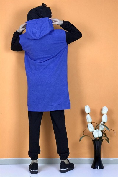 İkili Eşofman Takımı SAKS SİYAH - Thumbnail