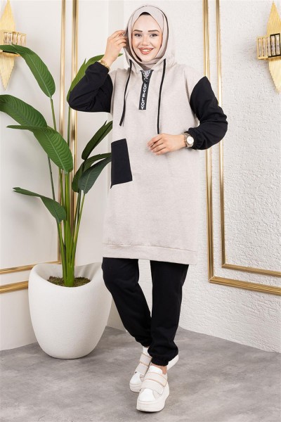 MG - İkili Eşofman Takımı TAŞ SİYAH