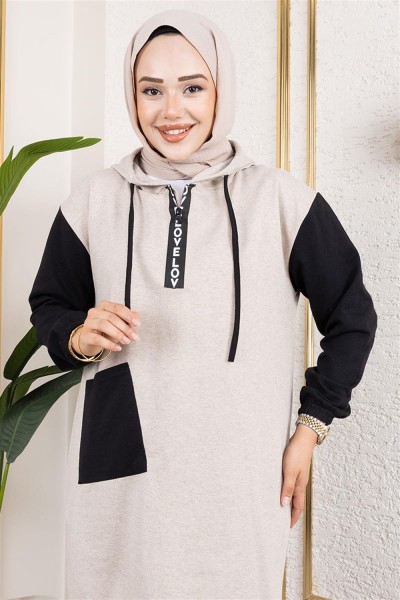 İkili Eşofman Takımı TAŞ SİYAH - Thumbnail