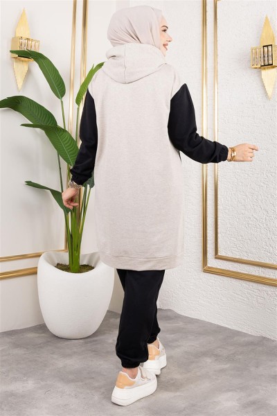 İkili Eşofman Takımı TAŞ SİYAH - Thumbnail