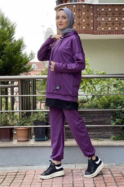 MG - İkili Tesettür Takım MOR