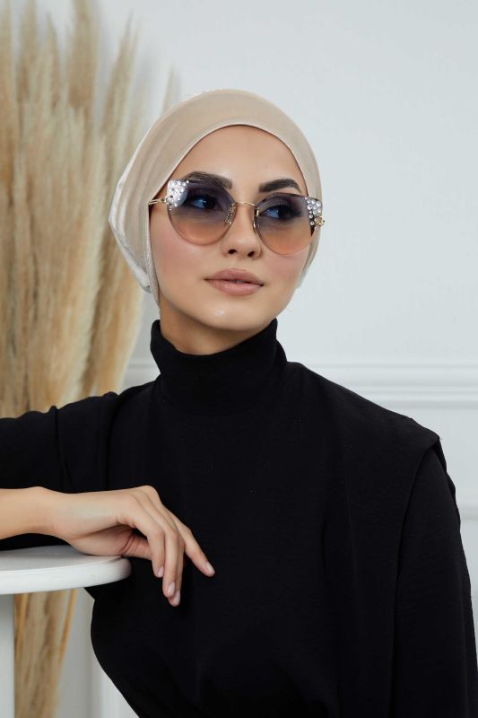 Kadife Bone,B-49K Bej - 6