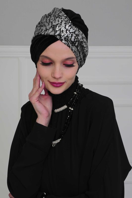 بونيه مخملي،B-9KP أسود - حمار وحشي - 1
