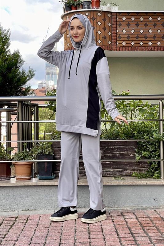 Kapüşonlu Spor Takım GRİ - 1