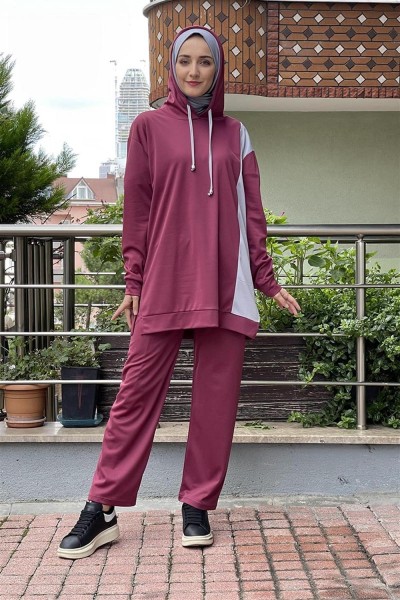 Kapüşonlu Spor Takım GÜL KURUSU - Thumbnail