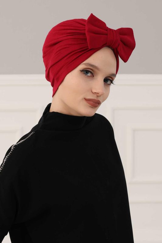 Kelebek Combed Cotton Bone,B-27 Claret Red - 2