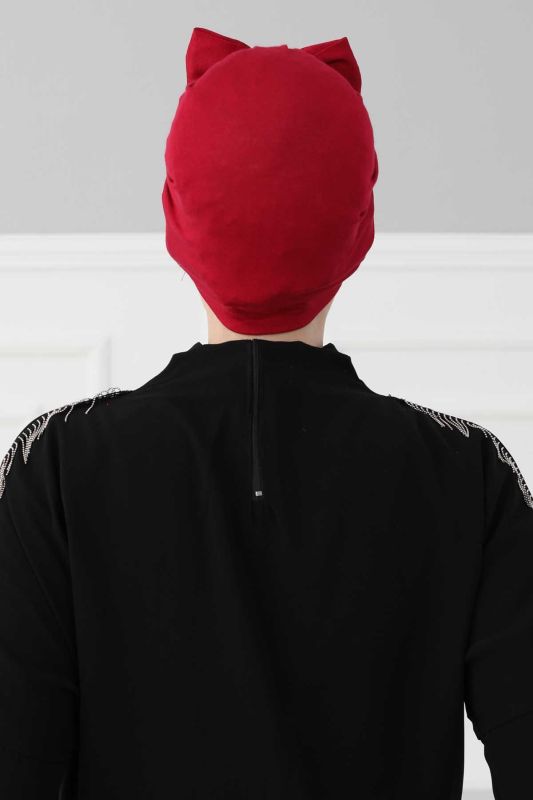 Kelebek Combed Cotton Bone,B-27 Claret Red - 3