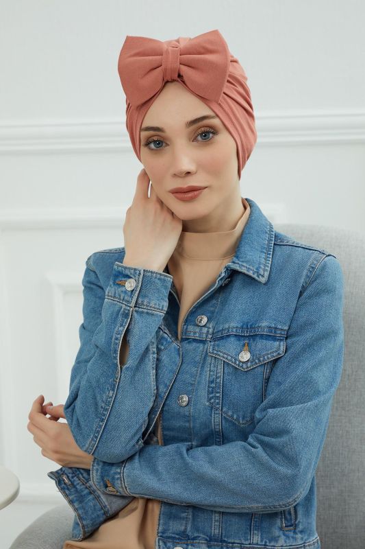 Kelebek Combed Cotton Bone,B-27 Salmon - 1