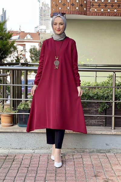 Moda Çizgi - Moda Çizgi Desenli Tunik