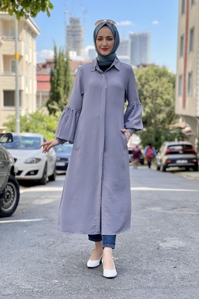 Moda Çizgi - Moda Çizgi Desenli Tunik