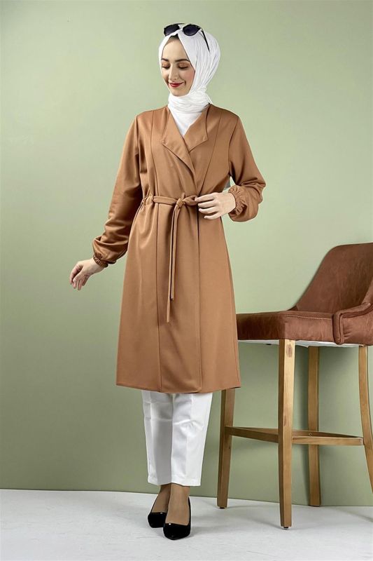 Kuşak Detaylı Kimono TABA - 3