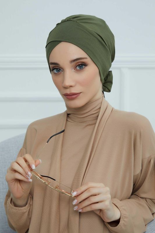 Kuşaklı Penye Bone,B-31 Haki Yeşili - 1