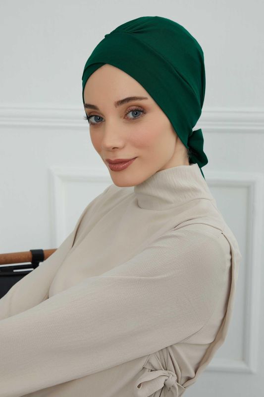 Kuşaklı Penye Bone,B-31 Koyu Yeşil - 2