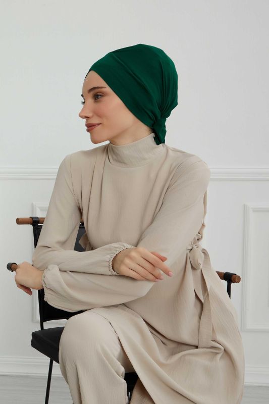 Kuşaklı Penye Bone,B-31 Koyu Yeşil - 3