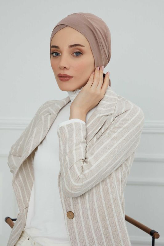 Kuşaklı Penye Bone,B-31 Vizon - 1
