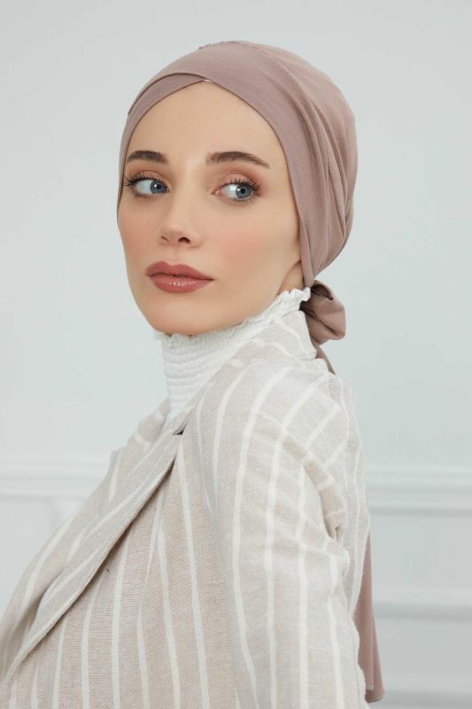 Kuşaklı Penye Bone,B-31 Vizon - 4