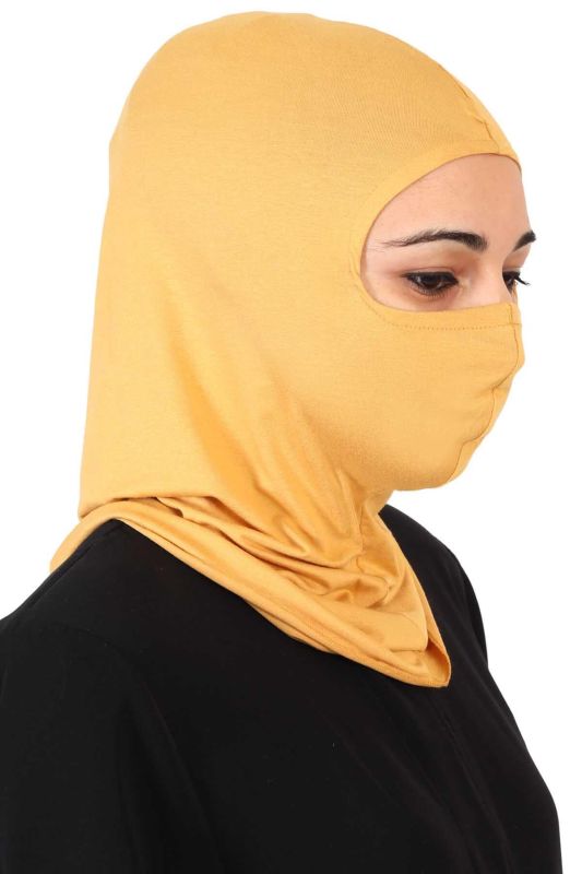 بونيه قطن ممشط مقنع، TB-2 أصفر خردل - 3