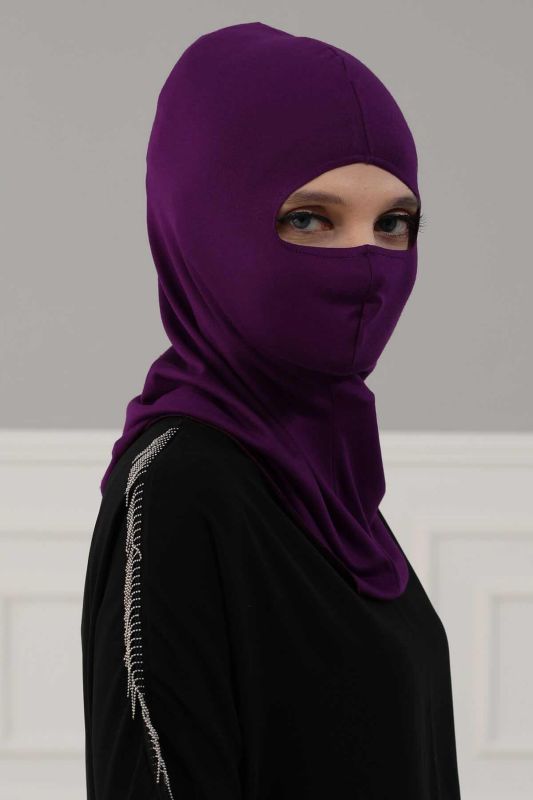 Masked Cotton Bonnet,TB-2 Purple - 2