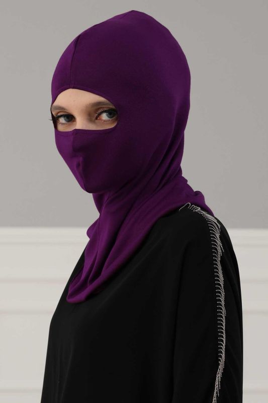 Masked Cotton Bonnet,TB-2 Purple - 3