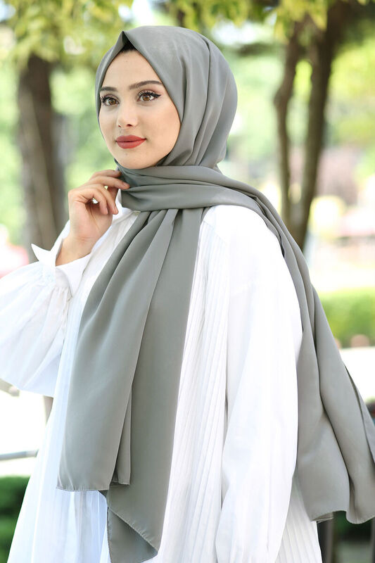 Medina Silk Shawl Smoked - 1
