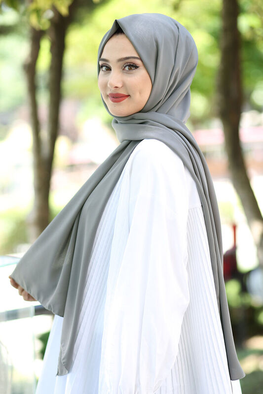 Medina Silk Shawl Smoked - 3