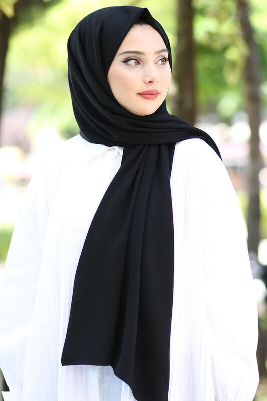 Medine İpeği Şal Siyah - 3