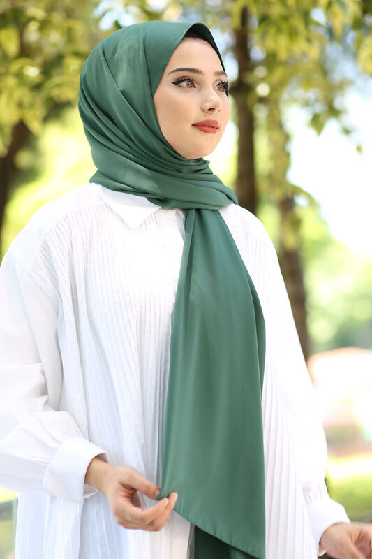 Medina Silk Shawl Emerald - 3
