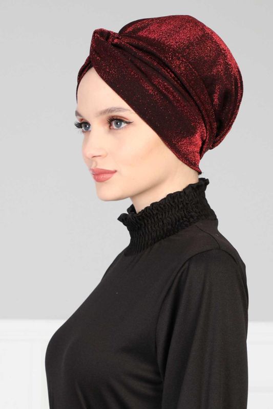 Mihrace Bone Simli,B-4SIM Bordo - 2