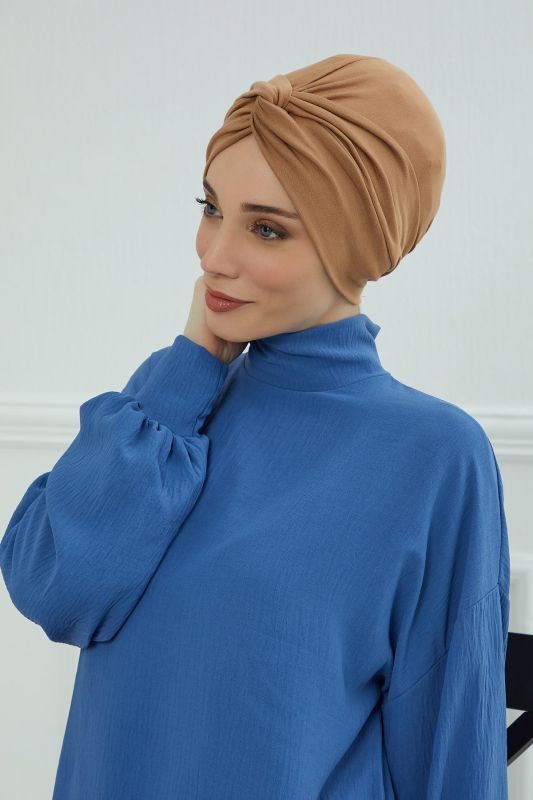 بونيه من القطن الممشط من مهراجا، B-4 بني فاتح - 3
