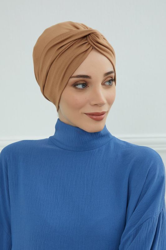 بونيه من القطن الممشط من مهراجا، B-4 بني فاتح - 4