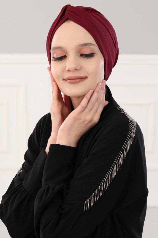 Maharaja Combed Cotton Bone,B-4 Claret Red - 3