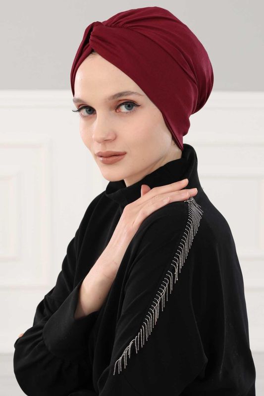 Maharaja Combed Cotton Bone,B-4 Claret Red - 4