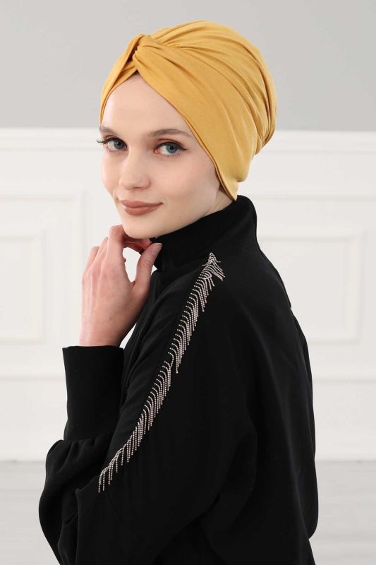 Mihrace Penye Bone,B-4 Hardal Sarısı - 4