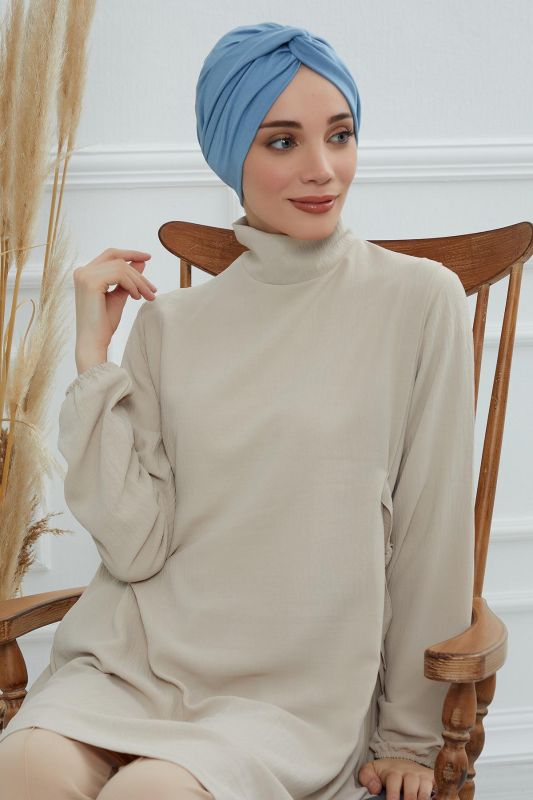 Maharaja Combed Cotton Bone,B-4 Blue - 2