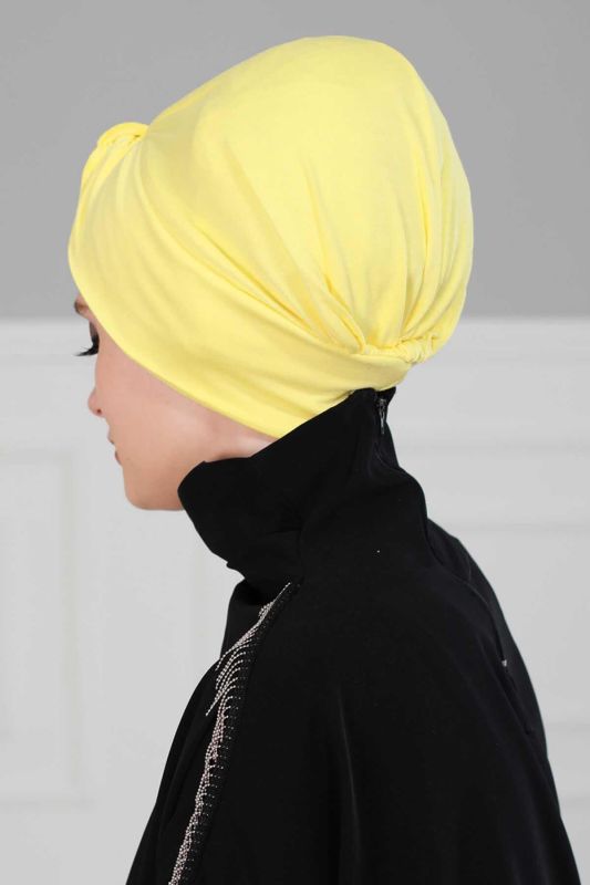 Maharaja Combed Cotton Bonnet,B-4 Yellow - 5